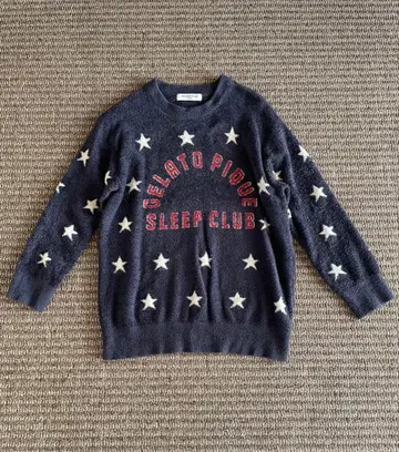 젤라또피케 옴 별 패턴 긴팔 룸웨어 네이비 계열 남성용 L