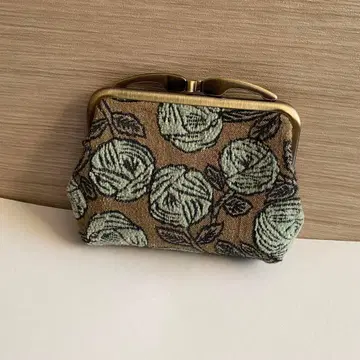 미나 페르호넨 친가 가마구치 지갑 핸드메이드 rosy