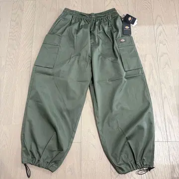 [ 새상품 ] Dickies 와이드 카고 팬츠 여성용 L 카키