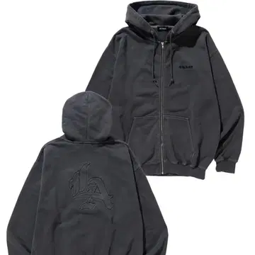 XLARGE 풀 집업 후드티 빈티지 가공