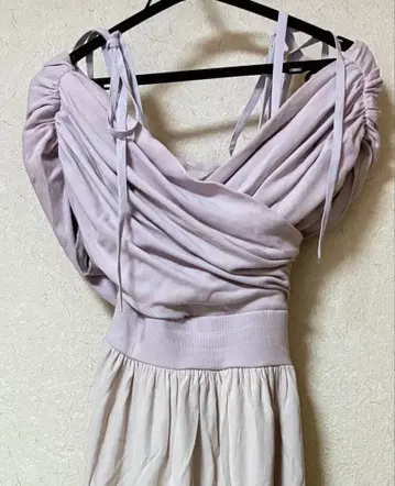 Gathered Bicolor Dress