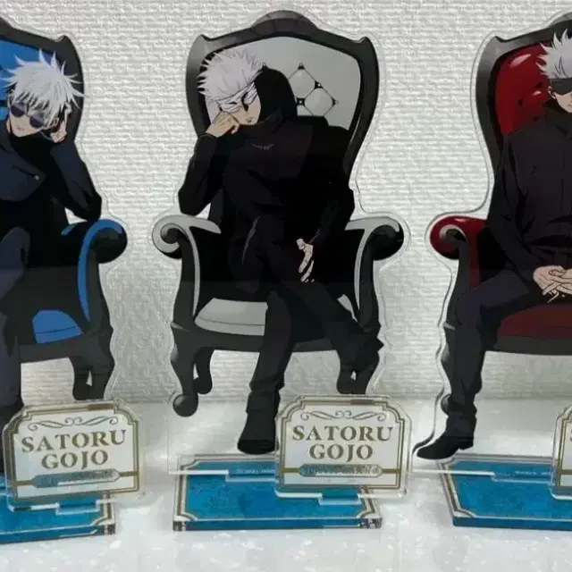 이번주까지판매) 로프트샵 주술회전 고죠 사토루 아크릴 스탠드 3개 일괄