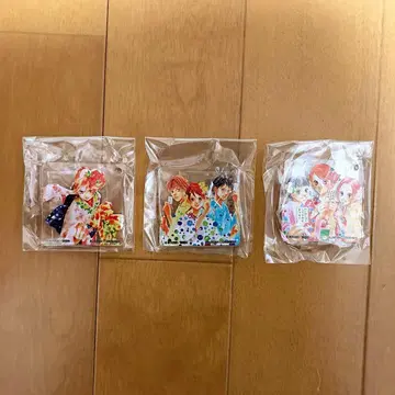 치하야후루 캡슐 스퀘어 아크릴 참 3종 세트