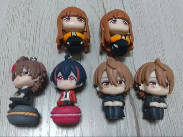 컬러풀 피치 기다림 2 마스코트 참 2 키링 6개 세트