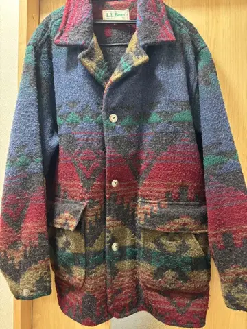 70~80s USA L.L.Bean 네이티브 무늬 자켓 코트