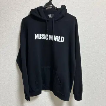 ALI MUSIC WORLD 블랙 후드티 XL