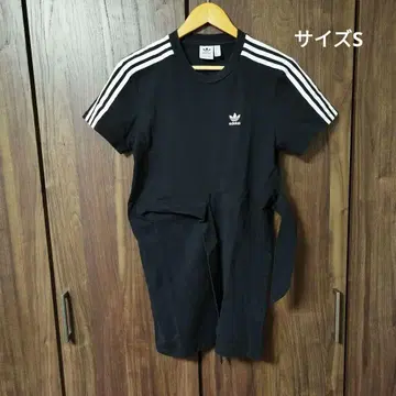 adidas 아디다스 원피스? 트레포일 로고 자수 3선 쓰리 라인 S