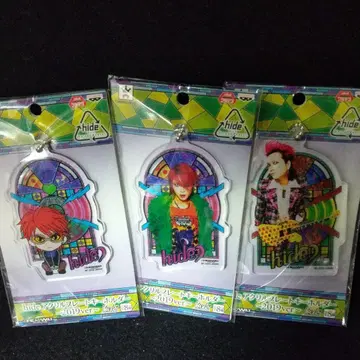 내일 발송 가능! 무료배송! hide 아크릴 플레이트 키링 3종 세트