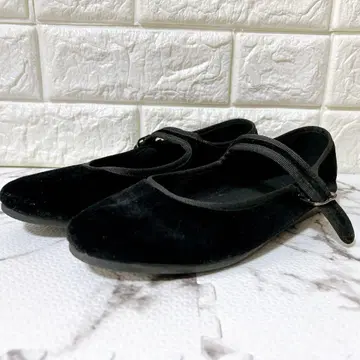 SLOBE IENA SKA 스트랩 발레 슈즈 벨로아 23.5