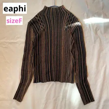 eaphi random line design knit 다크 브라운