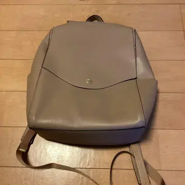 베이지 심플 미니 백팩