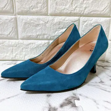 와코루 서세스워크 스웨이드 펌프스 그린 22.5