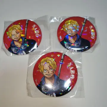 [ 익명 배송 ] 원피스 사보 올스타 캔뱃지 3개 세트