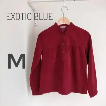 이그조틱 블루 튜닉 빨간색 M 가을/겨울 코듀로이 2312-41