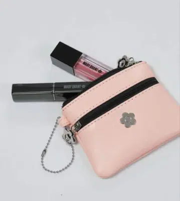 마리콴트 핑크 지퍼 파우치