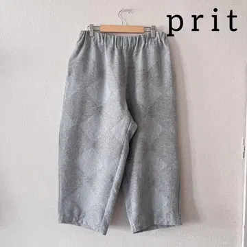 prit 코쿤 팬츠 와이드 팬츠 울 혼방