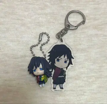 귀멸의 칼날 귀멸 토미오카 기유 쥠 연결 마스코트 볼체인 아크릴 키링