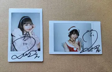 나카가와 루카 FRUITS ZIPPER 친필 사인 폴라로이드 2세트