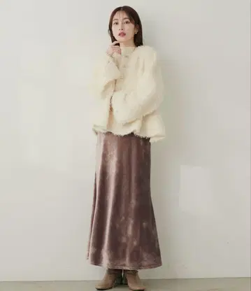 natural couture 벨로아 머메이드 스커트