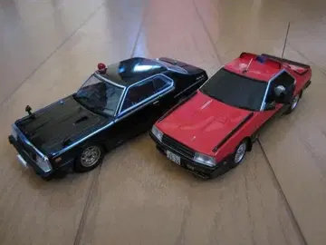 스카이넷 1/43 서부경찰 머신 RS-3 머신X 2대 세트