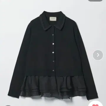 UNITED ARROWS 레이디 폴로콤비 롱 슬리브 니트