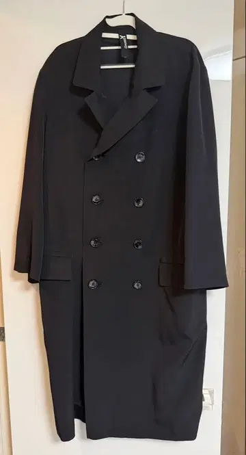 GroundY 블랙 더블 코트 멋있어요!