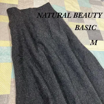 [ NATURAL BEAUTY BASIC ] 플레어 스커트 롱 기장 고급