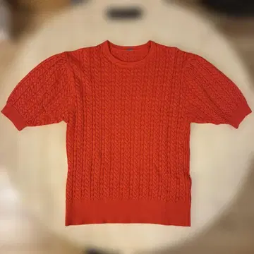 Mila Owen 케이블 짜임 반팔 니트