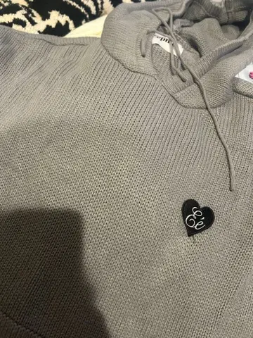 Epine 그레이 니트 후드티