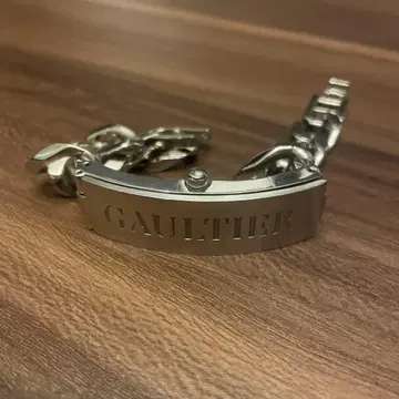 GAULTIER 스테인리스 스틸 체인 팔찌