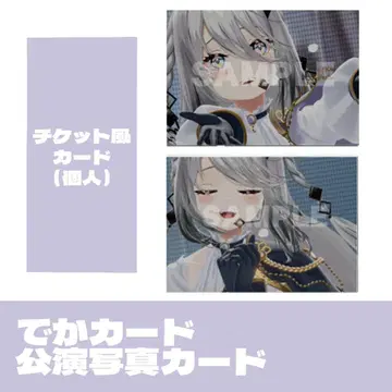 소피아 Overture 특전 빅 카드 공연 사진 카드 티켓풍 카드