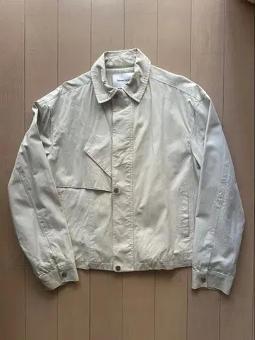 Neverseez 크롭 지퍼 자켓 블루종 숏 기장