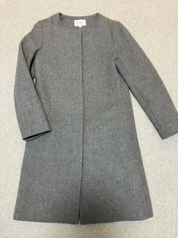 뷰티&유스 그레이 노카라 코트 S 사이즈