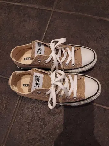 컨버스 ALL STAR 베이지 로우컷 스니커즈 23.5cm