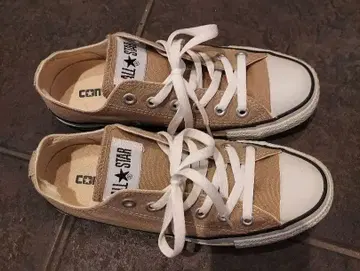 컨버스 ALL STAR 베이지 로우컷 스니커즈 23.5cm