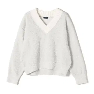 SHIPS 믹스 라메 V넥 풀오버