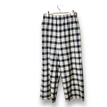 [ 그린 라벨 릴랙싱 ] 와이드 팬츠 유나이티드 애로우즈 체크