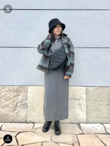 지난 시즌 UNIQLO 오버 사이즈 숏 자켓 M 그린 체크