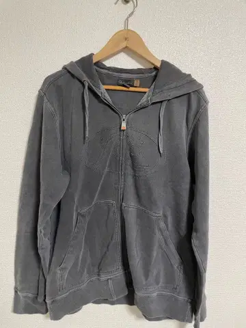 QUIKSILVER 지퍼 후드티 그레이 y2k