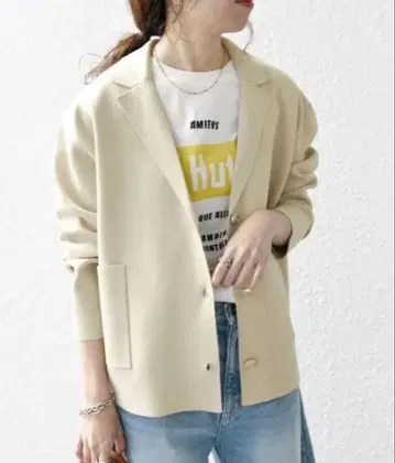 [택 포함 새상품] SHIPS any 테일러드 자켓 니트 가디건