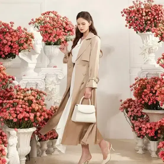 Grace u trench coat Celina beige, ivory celina new product s