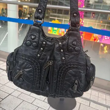 leather shoulder hand bag y2k grunge