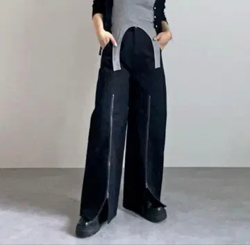 MECRE 메크루 지퍼 디자인 오가닉 데님