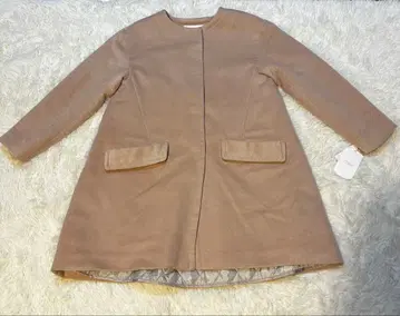 택 포함 미사용 새상품 Chico 베이지 롱 코트