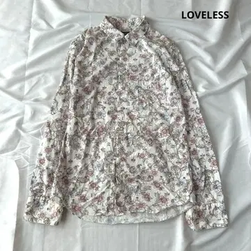 LOVELESS 긴팔 셔츠 올 패턴 사이즈 1 꽃무늬 크라운