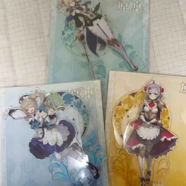 원신 아크릴스탠드 일괄 진 바바라 노엘