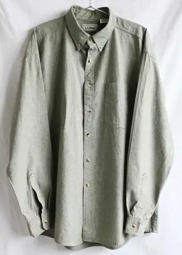 세일/90's/L.L.BEAN 버튼 다운 셔츠/L/그린/캐나다제