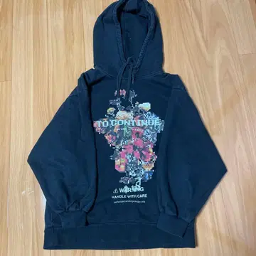 SHAREEF 후드티 TO CONTINUE 사이즈 1 블랙