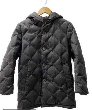 매킨토시 후드 부착 다운 자켓 울 코트 C4