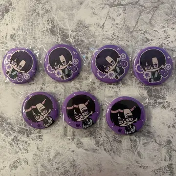 컬러풀 피치 모후 자수 캔뱃지 7개 세트